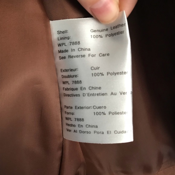 ❌ SOLD - Michael Kors Classic Leather Jacket - Picture 4 of 6